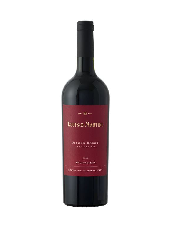 Louis. M. Martini, Monte Rosso, Mountain Red, Sonoma Valley, 2018 Wine Bottle Vineyard Cellars 