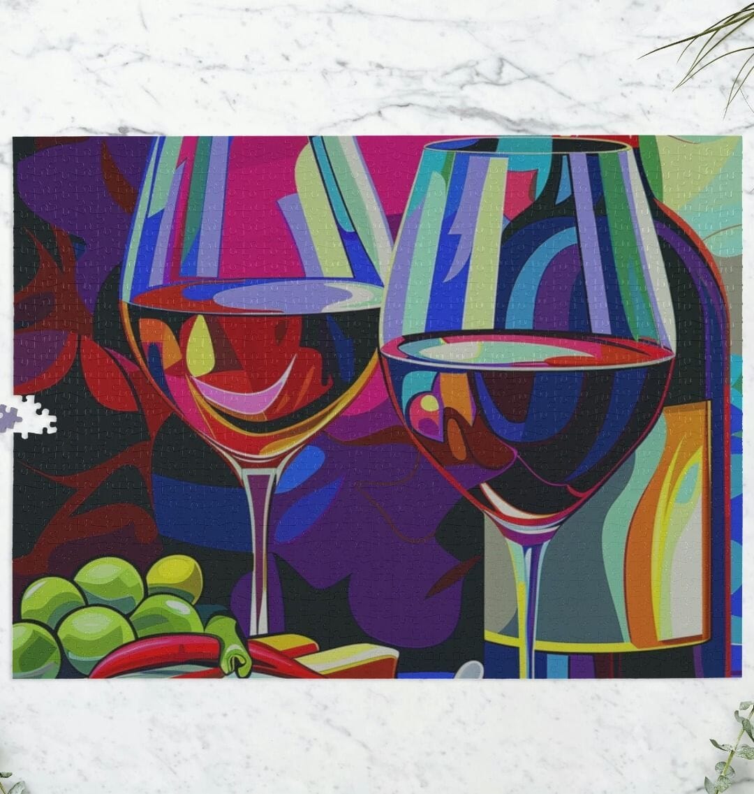 2 Glass Jigsaw Puzzle 1000 Piece Jigsaw Puzzle Online Wine Tasting Club 