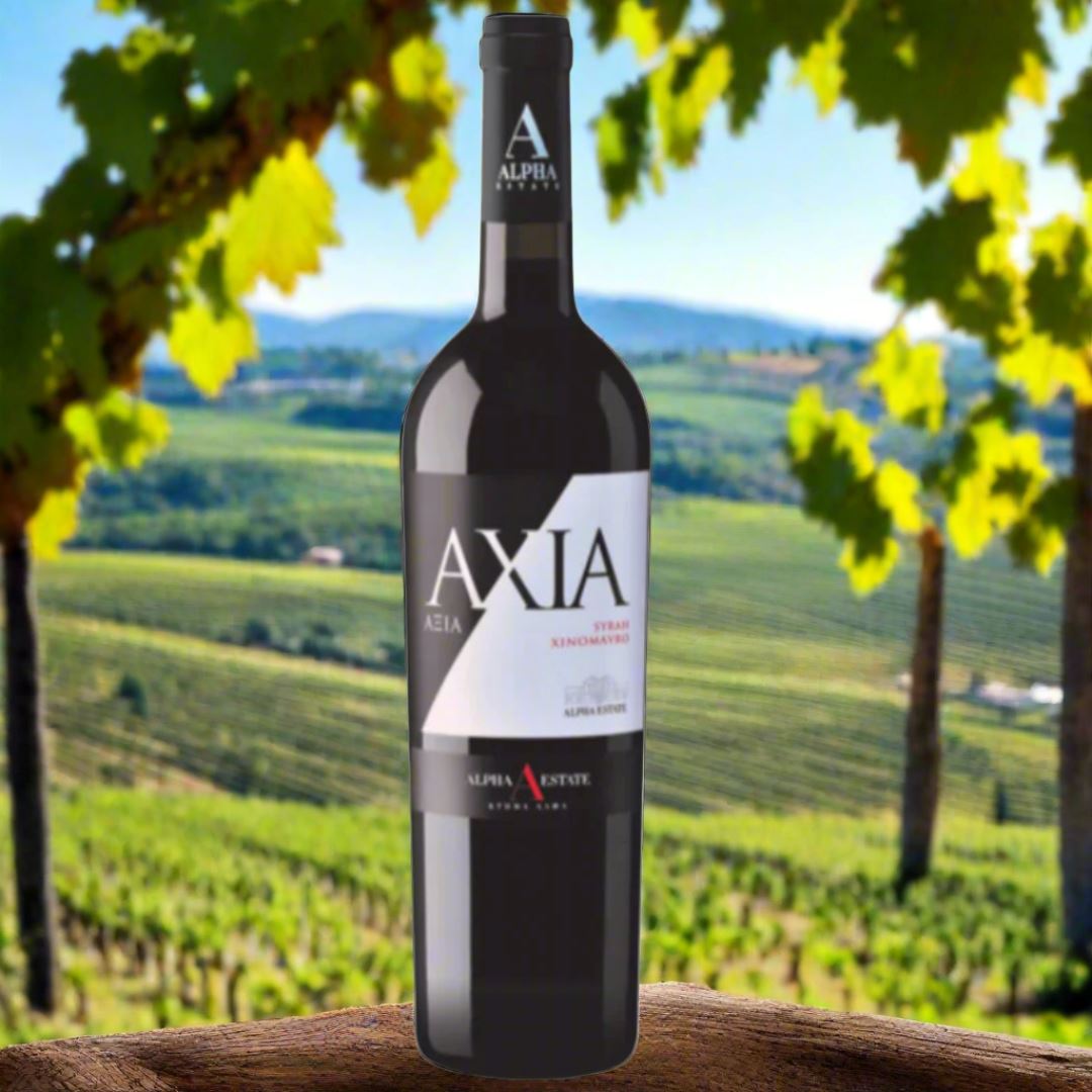 Alpha Estate, 'Axia,' Xinomavro-Syrah, Florina Wine Bottle Maltby & Greek 