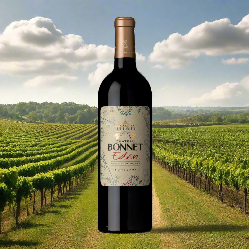 Chateau Bonnet, 'Eden,' Merlot, Cabernet Sauvignon, Bordeaux, France Wine Bottle North South Wines 
