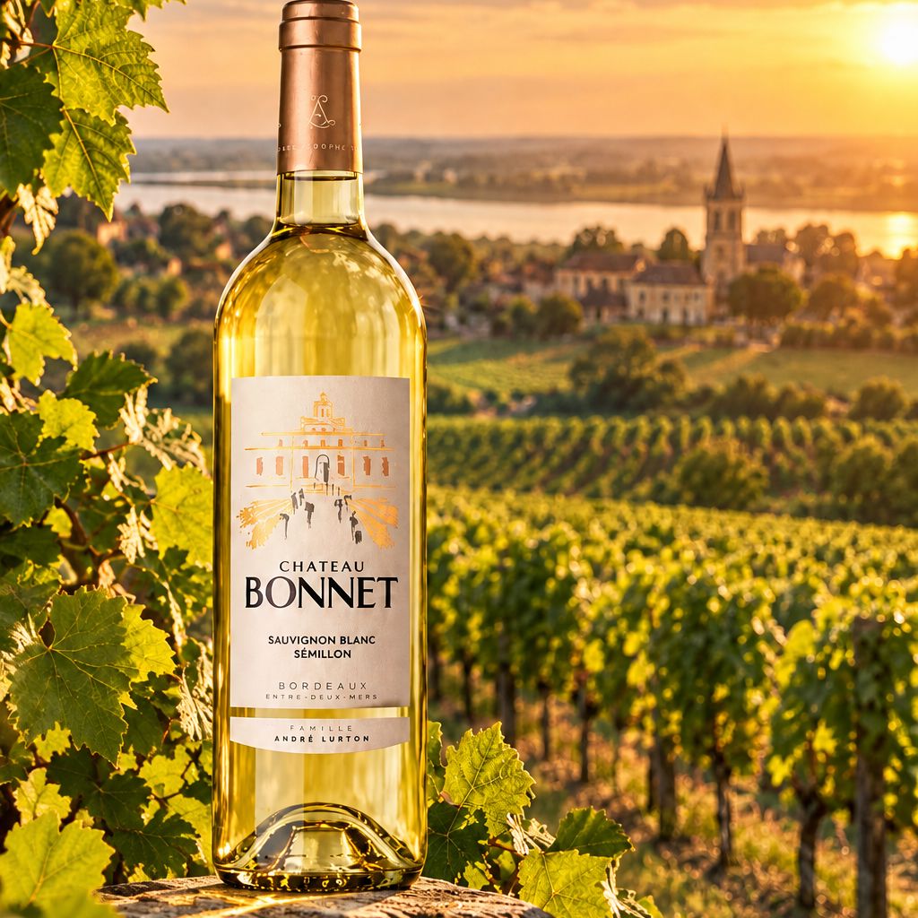 Chateau Bonnet, Entre Deux Mers, Sauvignon Blanc, Semillon Wine Bottle The Online Wine Tasting Club 