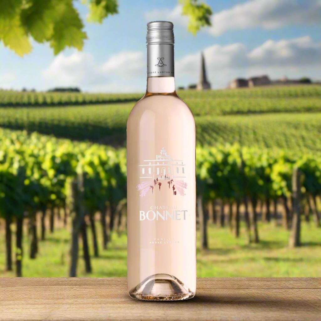 Chateau Bonnet, Rose, Bordeaux, France Wine Bottle North South Wines 