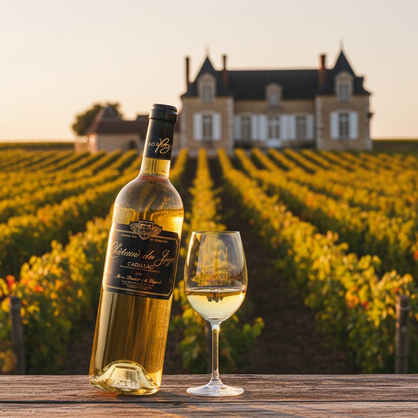 Chateau de Juge, Semillon, Cadillac Wine Bottle Hallgarten Wines 