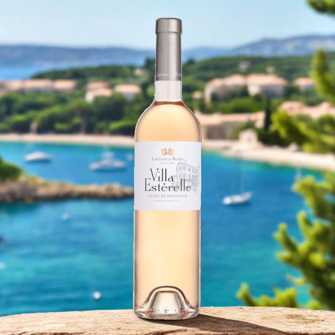 Chateau du Rouet, 'Villa Esterelle,' Provence, France Wine Bottle Liberty 