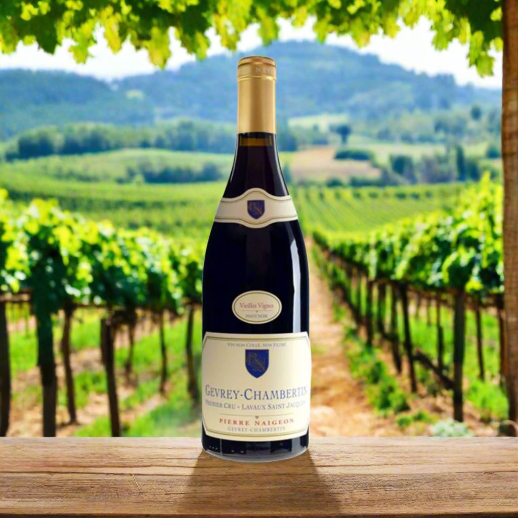 Domaine Pierre Naigeon, Gevrey Chambertin 1er Cru Lavaux St Jacques, Burgundy, France Wine Bottle Hallgarten 