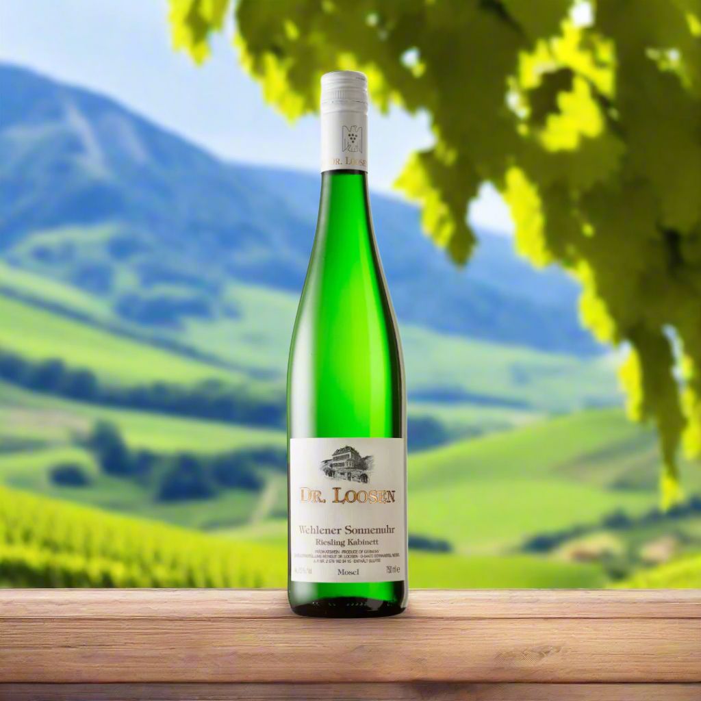 Dr Loosen, Wehlener Sonnenuhr, Riesling Kabinett Wine Bottle The Online Wine Tasting Club 