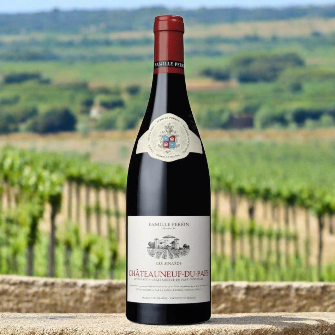 Famille Perrin, 'Les Sinards,' Grenache Blend, Chateau Neuf du Pape, Rhone, France Wine Bottle Liberty 