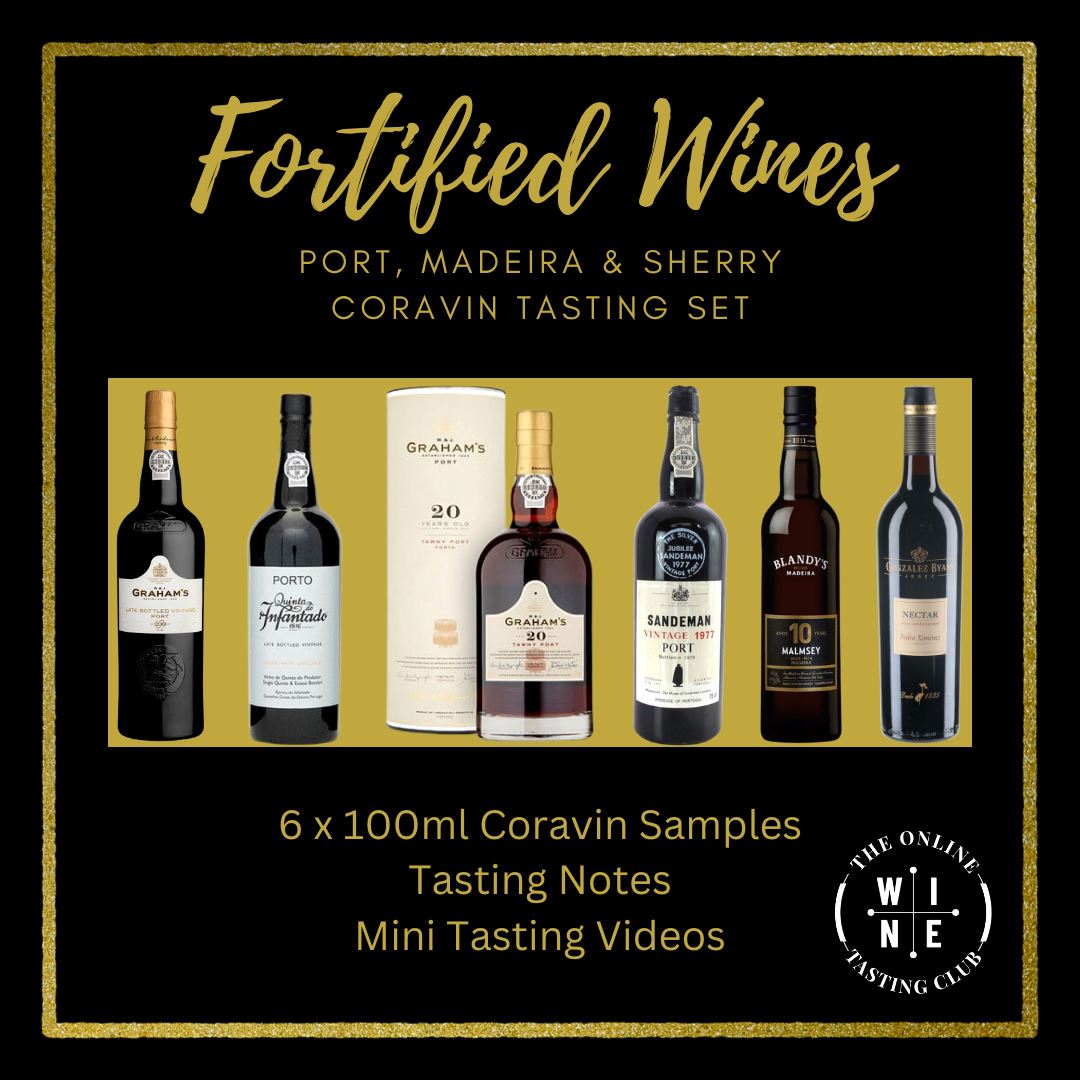 Fortified Wines - Port, Madeira & Sherry - Coravin Tasting Set Tasting pack Online Wine Tasting Club 