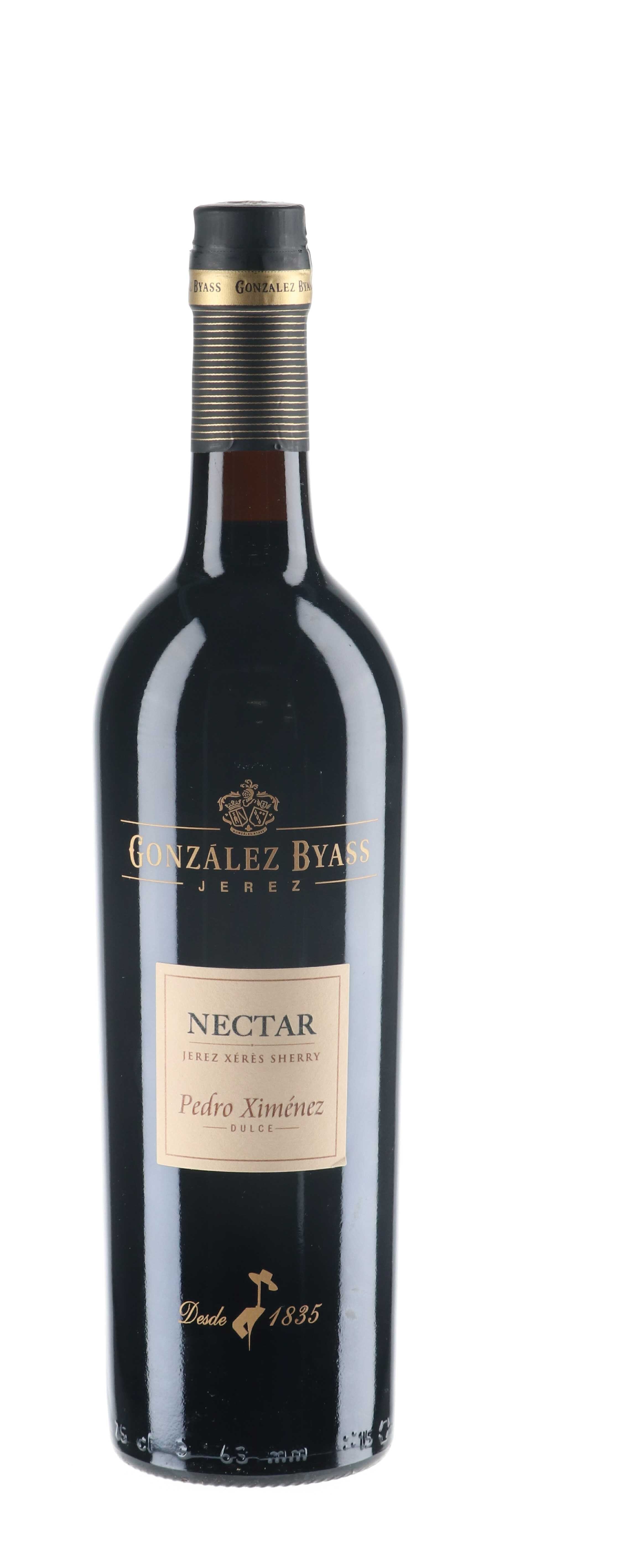Gonzalez Byass, Nectar, Pedro Ximenez, Sherry, Spain Wine Bottle The Online Wine Tasting Club 