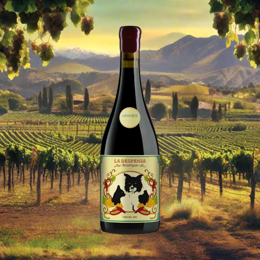 La Despensa Botique Estate, Sangiovese Wine Bottle Condor Wines 