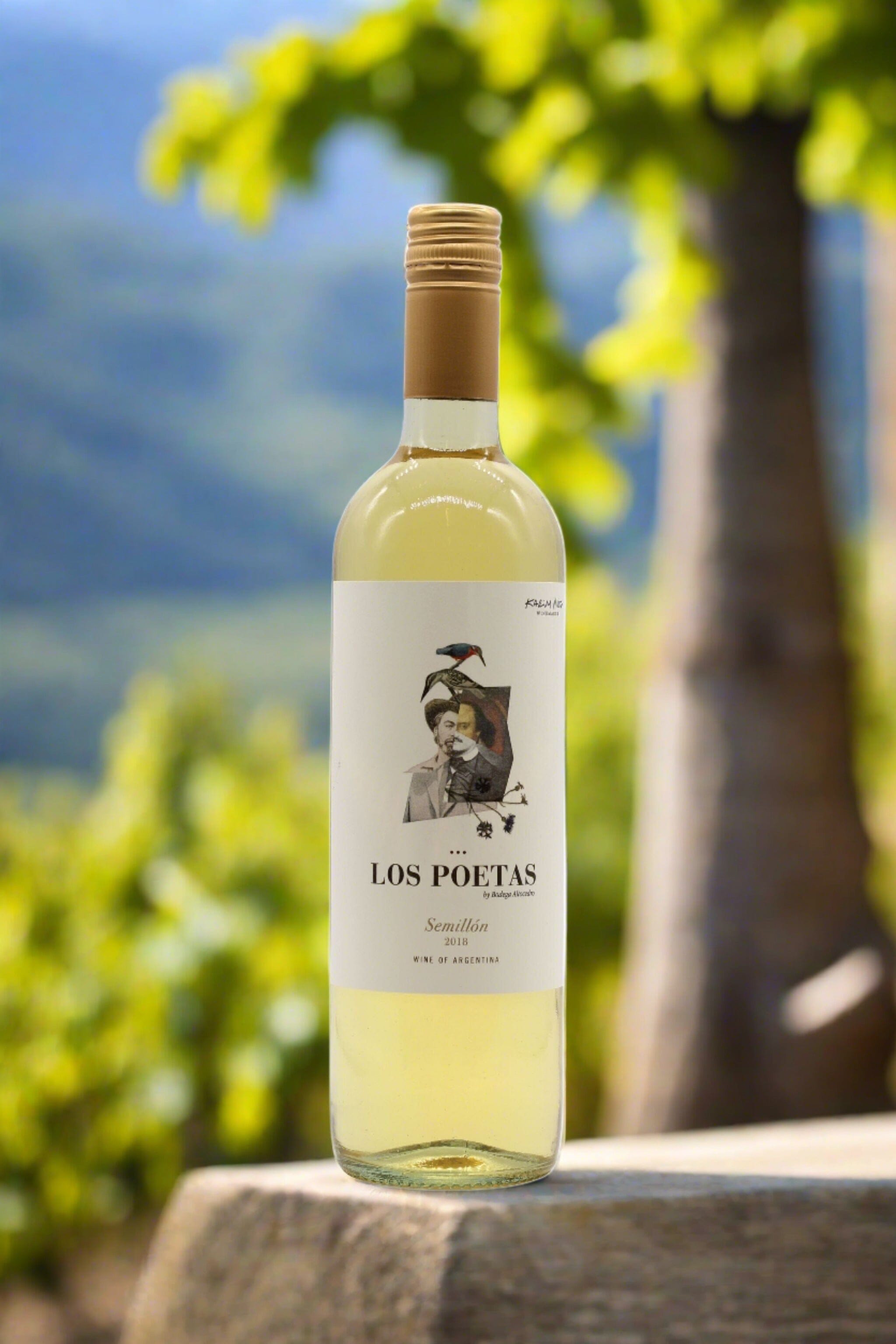 Los Poetas, by Bodega Altocedro, Semillon, Mendoza, Argentina, 2021 (100ml Single Serve) Wine Bottle Condor Wines 