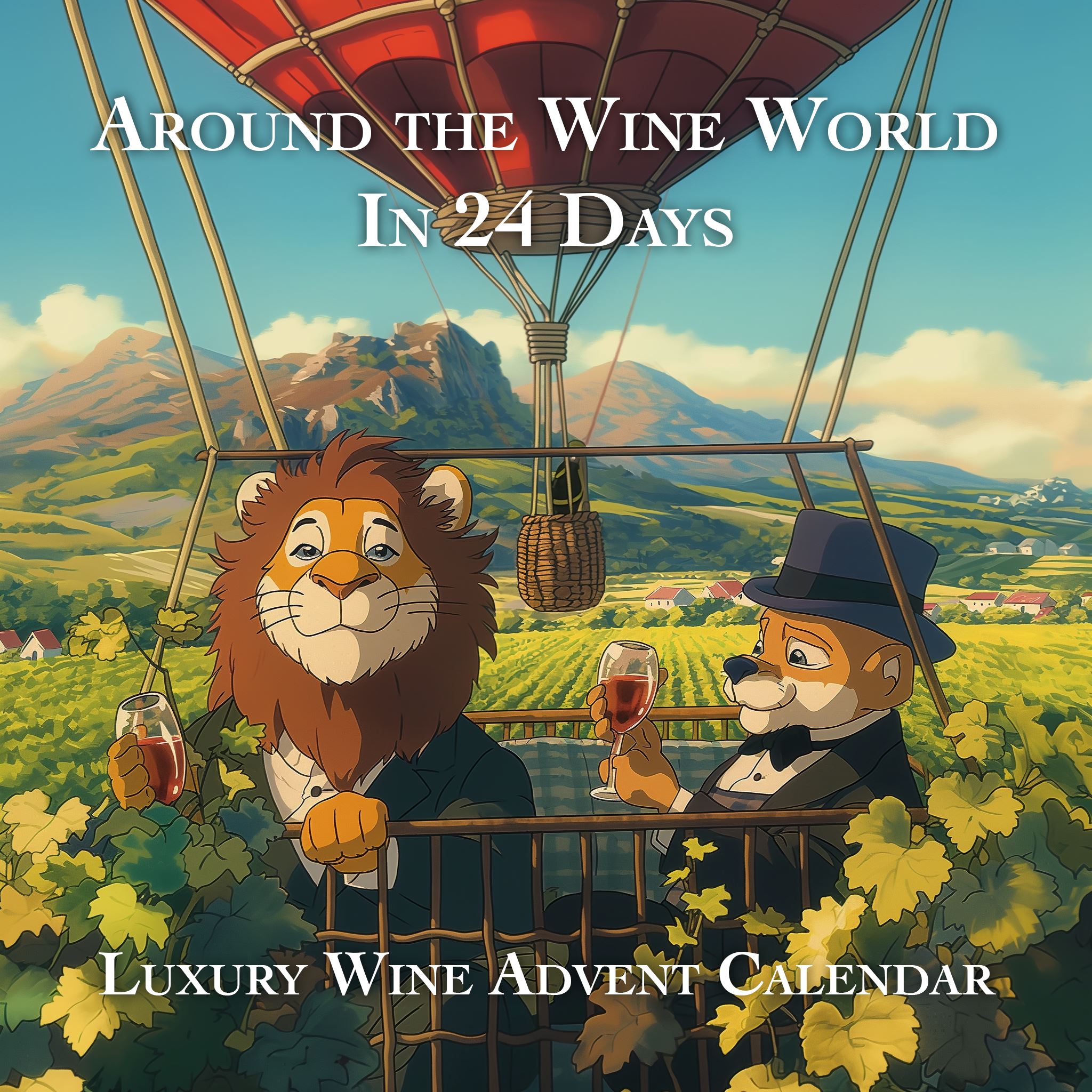Luxury Wine Advent Calendar - Around The Wine World in 24 Days Wine Online Wine Tasting Club 