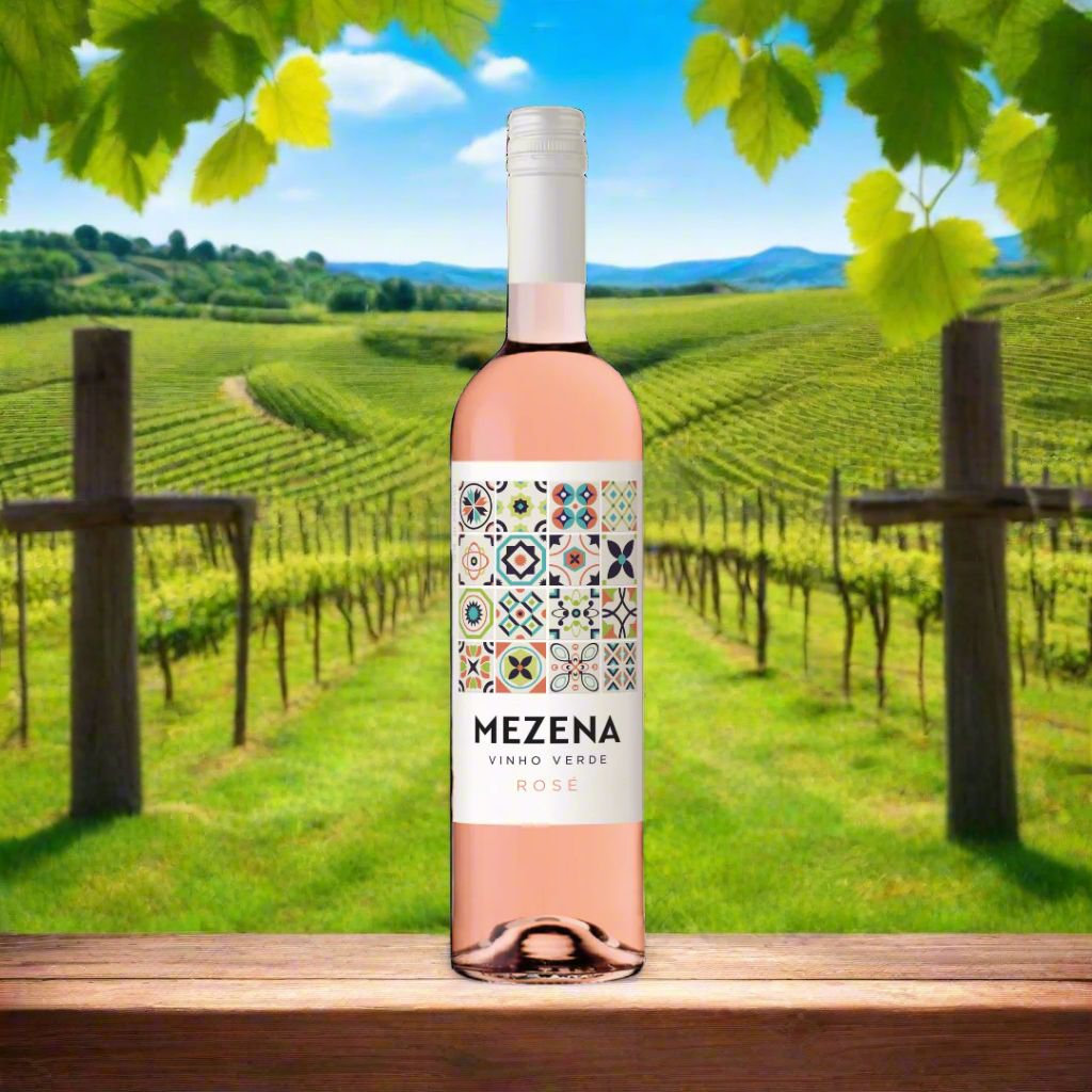 Menza Vinho Verde Rose Wine Bottle North South Wines 