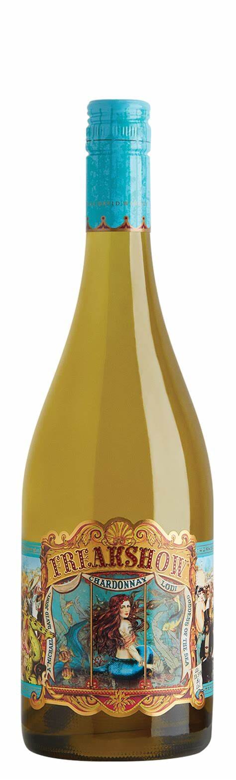 Michael David Winery, Freakshow, Chardonnay, California, USA Wine Bottle Vineyard Cellars 