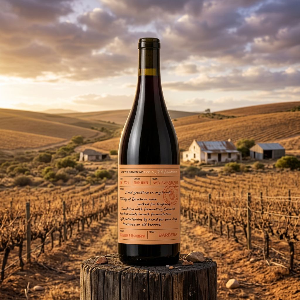 NYNWC x AA Badenhorst, Barbera Wine Bottle The Online Wine Tasting Club 