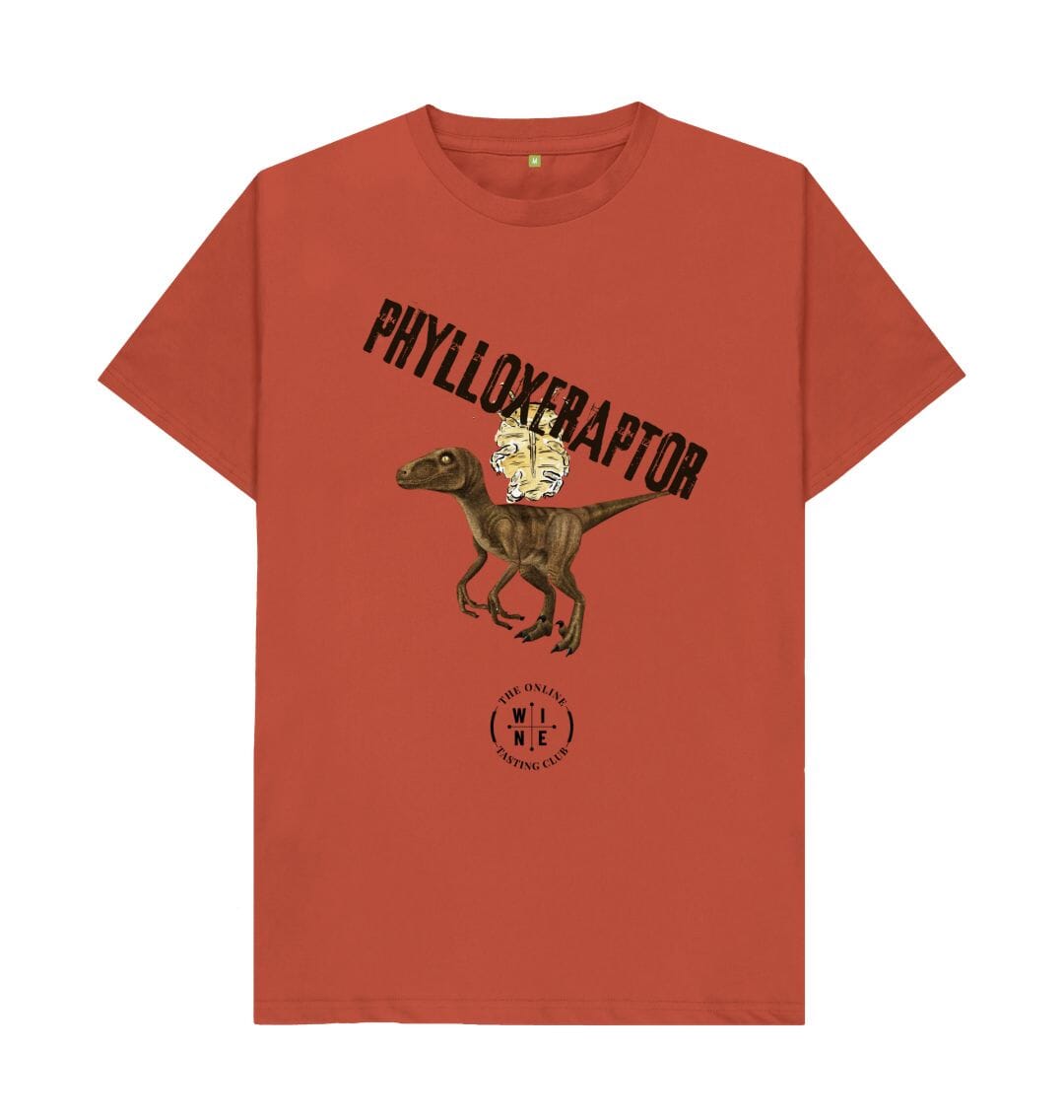 Phylloxeraptor T-Shirt Printed T-shirt Online Wine Tasting Club Rust XS 