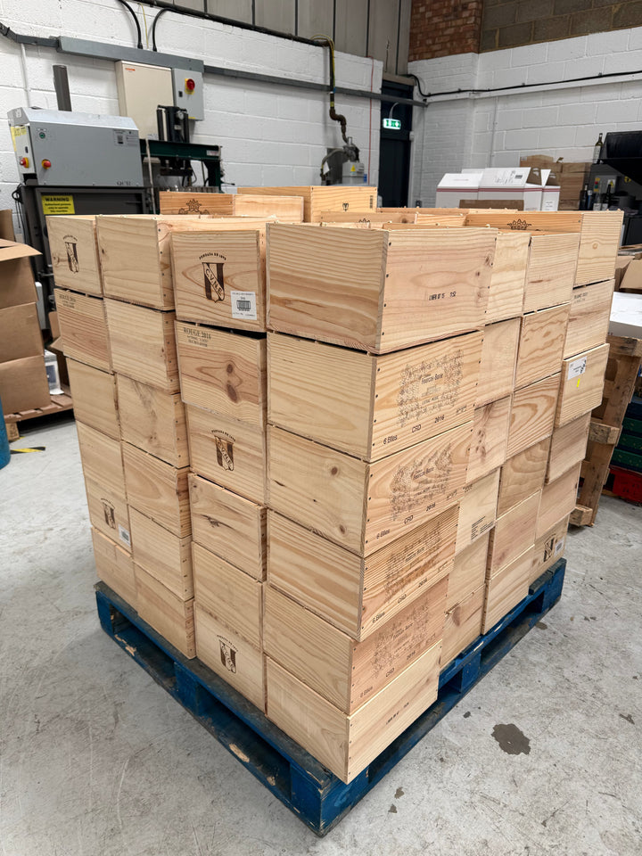 Traditional Wooden Wine Crate (Empty) The Online Wine Tasting Club 