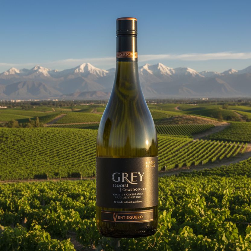 Ventisquero, Grey, Chardonnay Wine Bottle North South Wines 