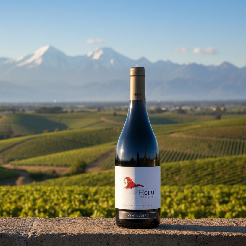 Ventisquero, Heru, Pinot Noir Wine Bottle North South Wines 