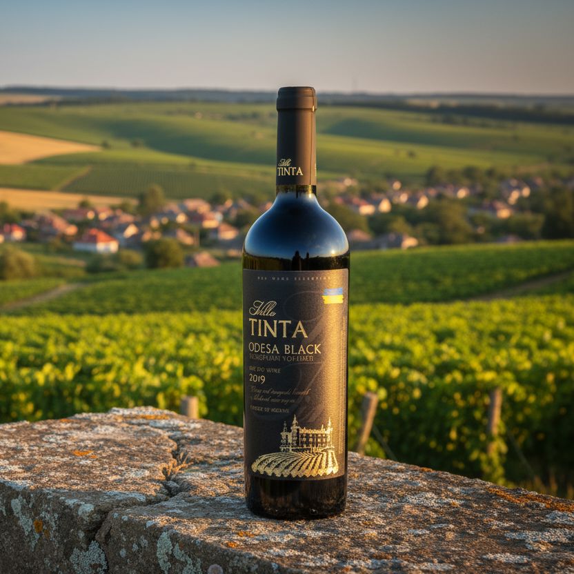 Villa Tinta Odesa Black Wine Bottle The Online Wine Tasting Club 
