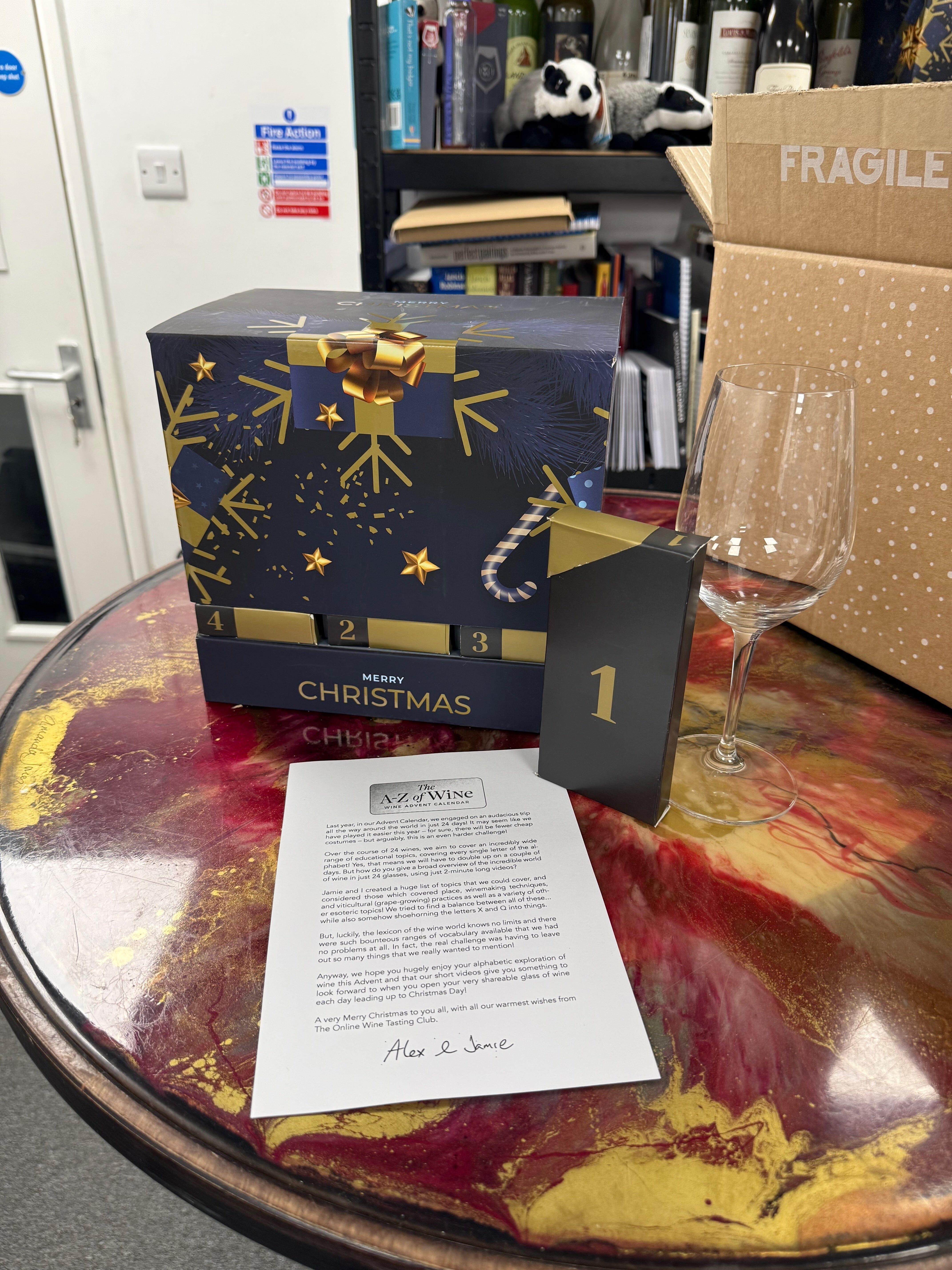 Wine Advent Calendar - The A-Z of Wine Wine Online Wine Tasting Club 