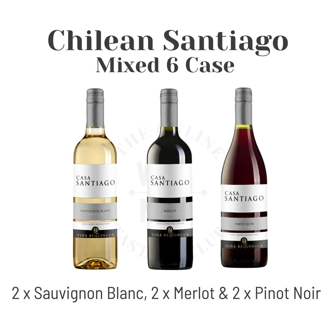Chilean Santiago Mixed Six Case (6 Bottles) Wine Cases The Online Wine Tasting Club 