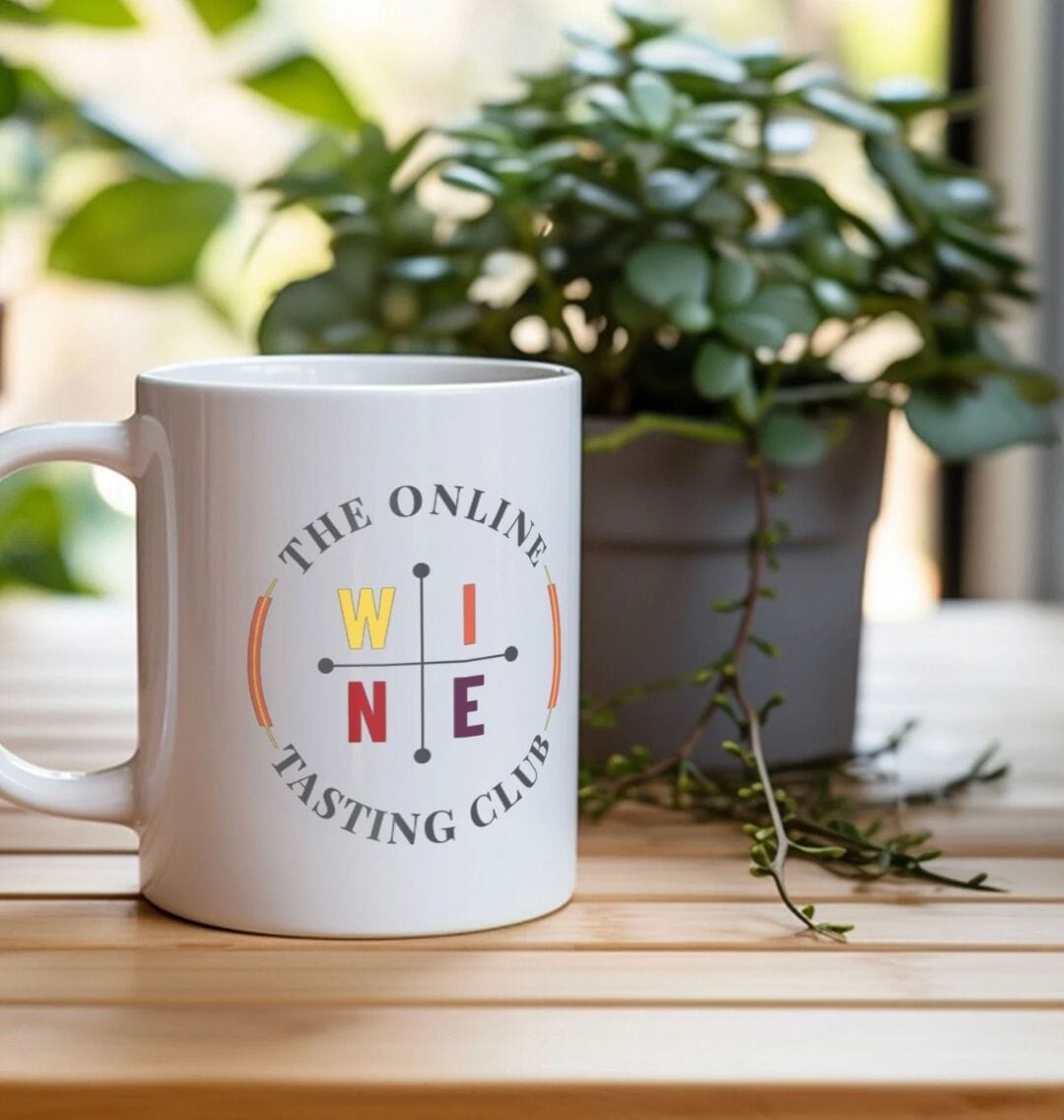 Coffee, Tea, Wine, Water Mug Mug Online Wine Tasting Club 