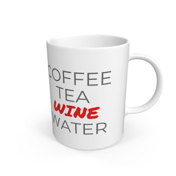 Coffee, Tea, Wine, Water Mug Mug Online Wine Tasting Club White One Size 