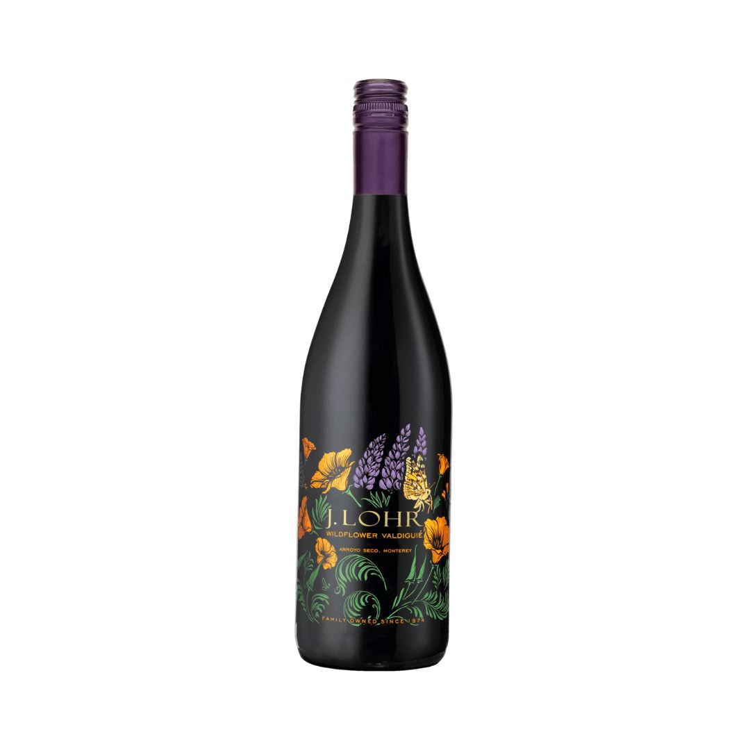 J Lohr Wildflower Valdigue Monterey County 2021 Wine Bottle Vineyard Cellars 