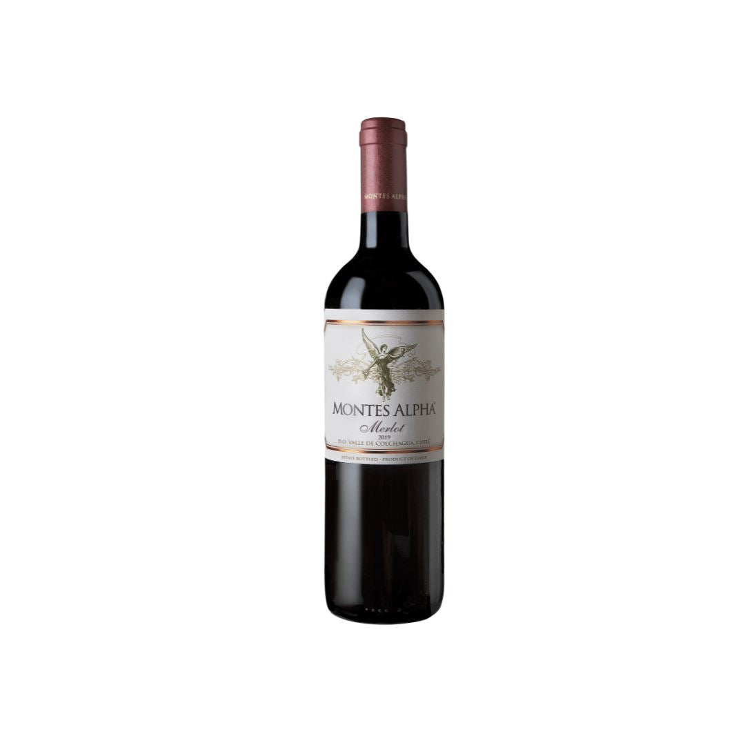 Montes Alpha, Merlot, D.O. Valle De Colchagua, 2019 Wine Bottle The Online Wine Tasting Club 