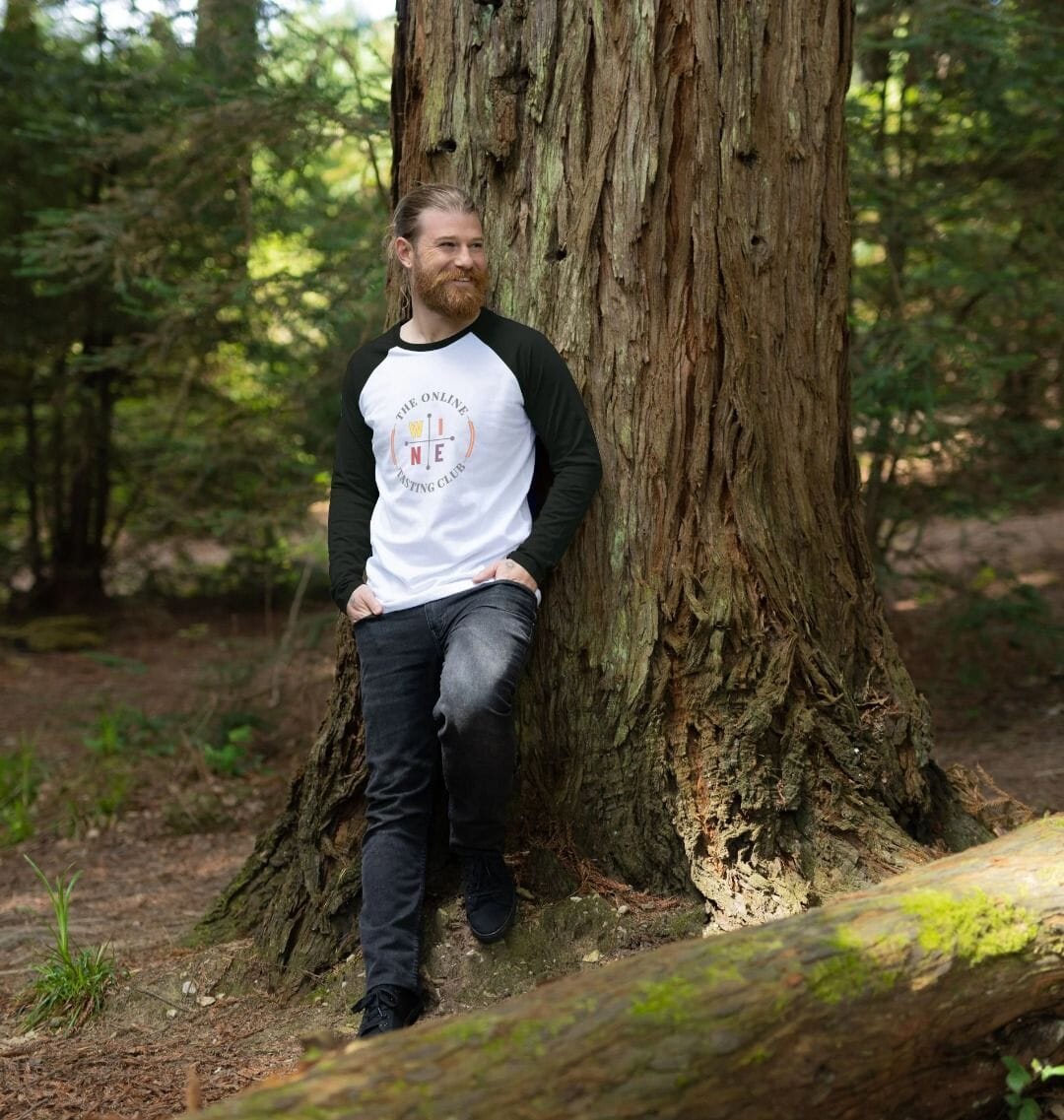 Online Wine Tasting Club Baseball -Tee Printed Baseball T-shirt Online Wine Tasting Club 