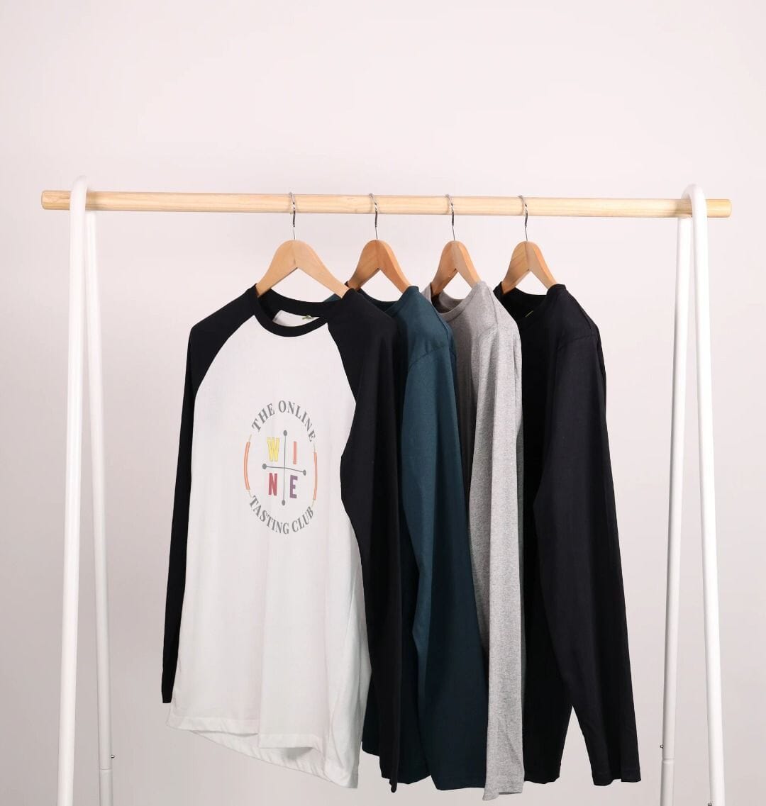 Online Wine Tasting Club Baseball -Tee Printed Baseball T-shirt Online Wine Tasting Club 